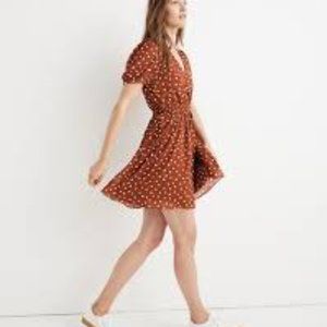 Madewell polka dot dress size medium